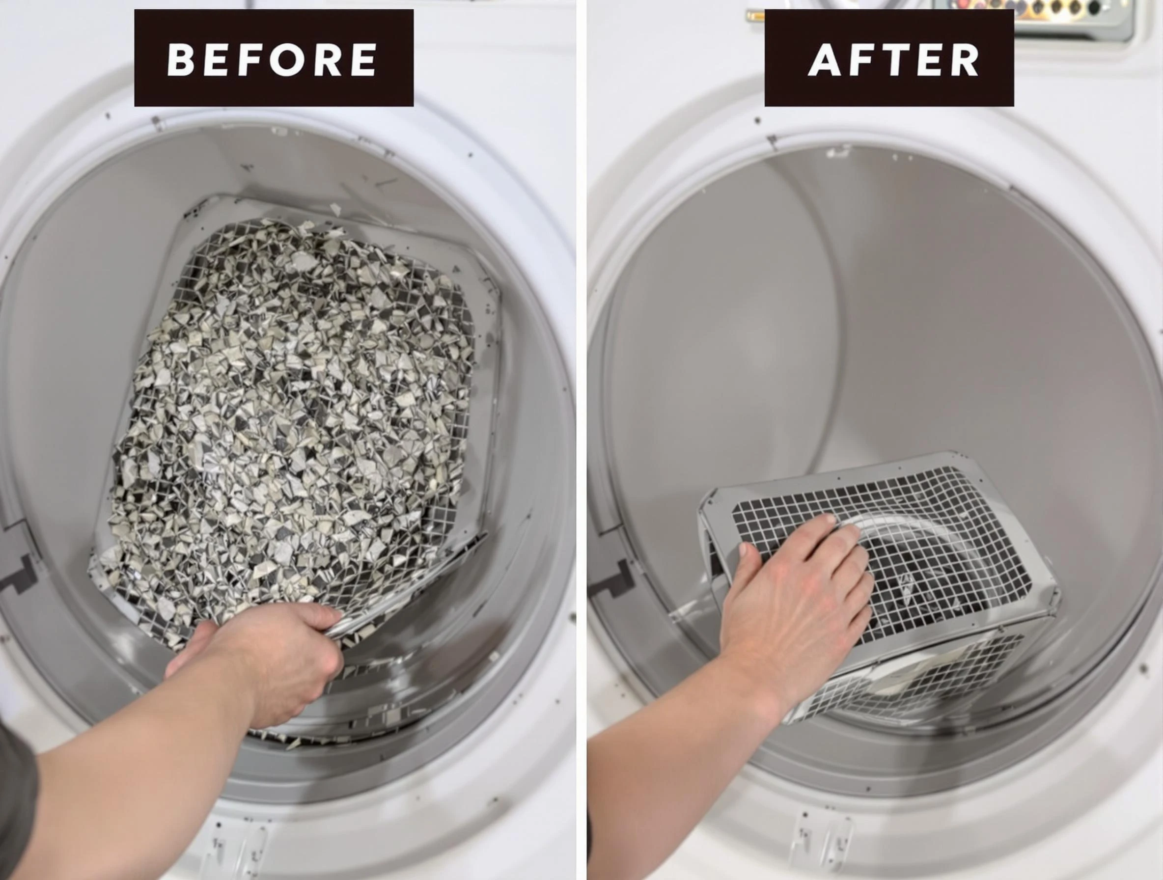 Professional lint trap cleaning by Fairview Dryer Vent Cleaning in Fairview