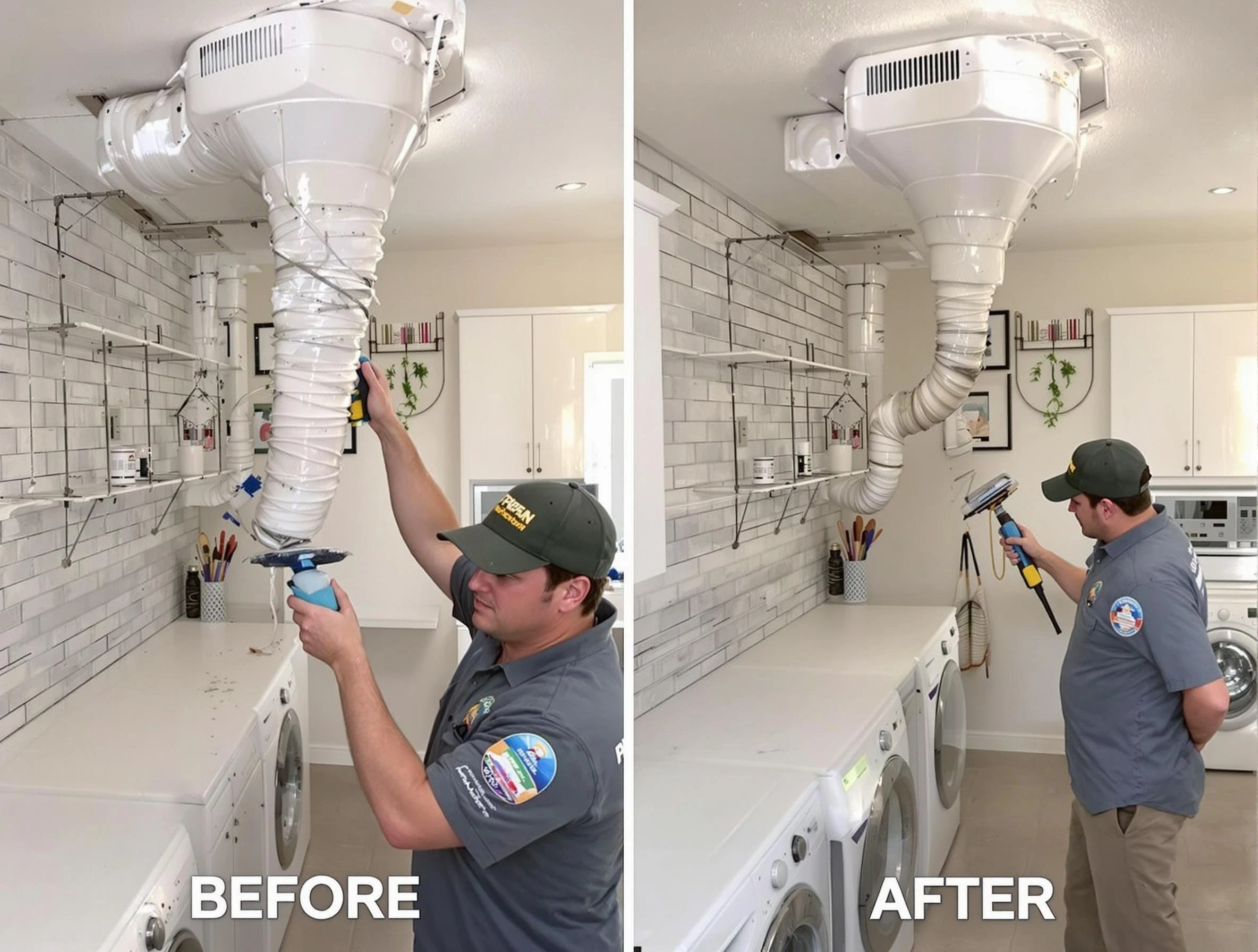 Professional dryer exhaust vent cleaning by Fairview Dryer Vent Cleaning in Fairview